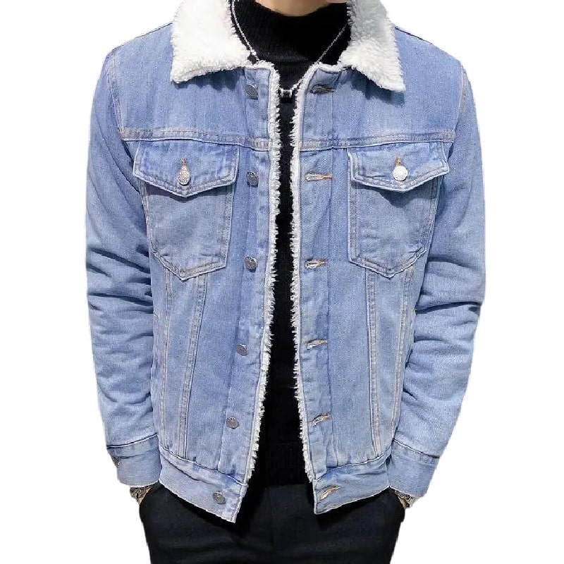 Veste sport chic en bleu jean