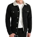 veste sport chic en jean noire