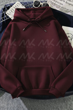 Capuche Uni Burgundy