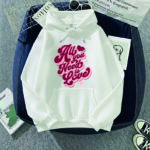 capuche avec design blanc pour homme