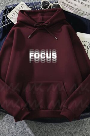 capuche avec design Focus Burgundi