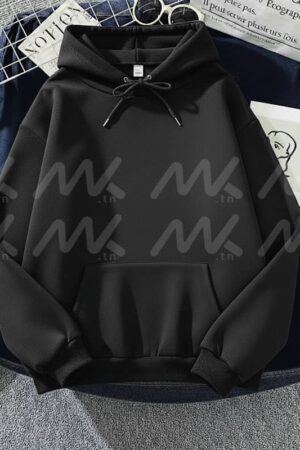 Capuche Uni Gris foncé